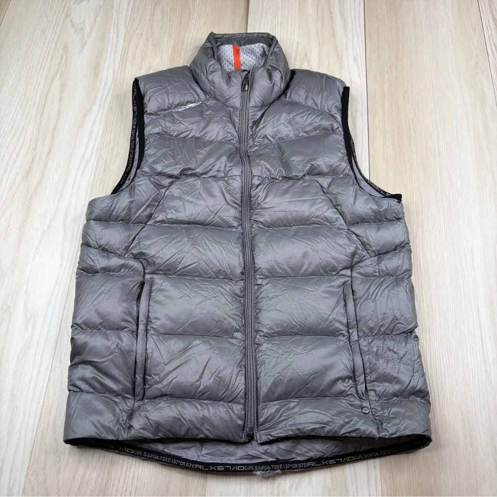 RLX Ralph Lauren Silver Puffer Vest